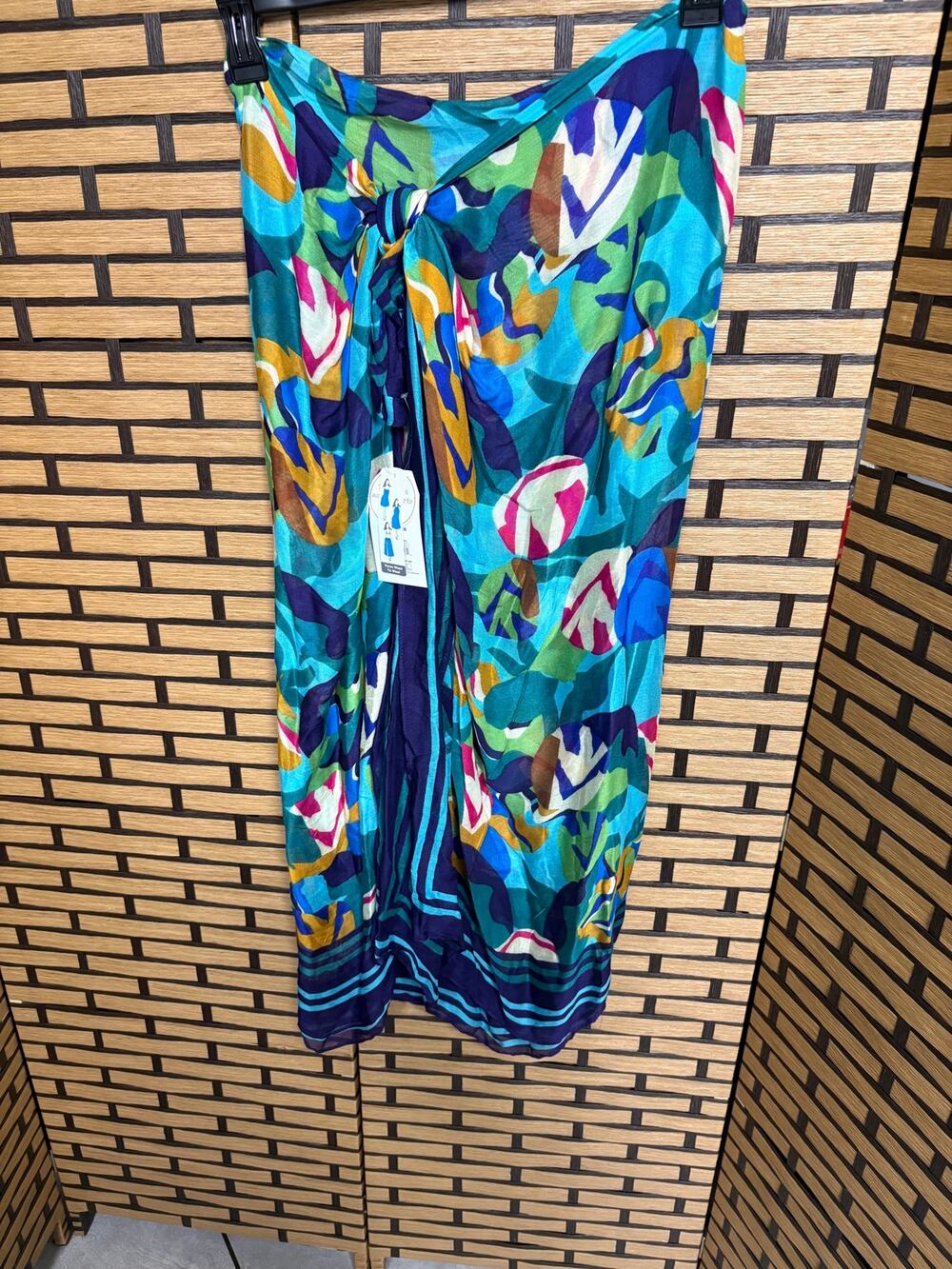 Time And Tru Floral Three Ways To Wear Swim Coverup OSFA